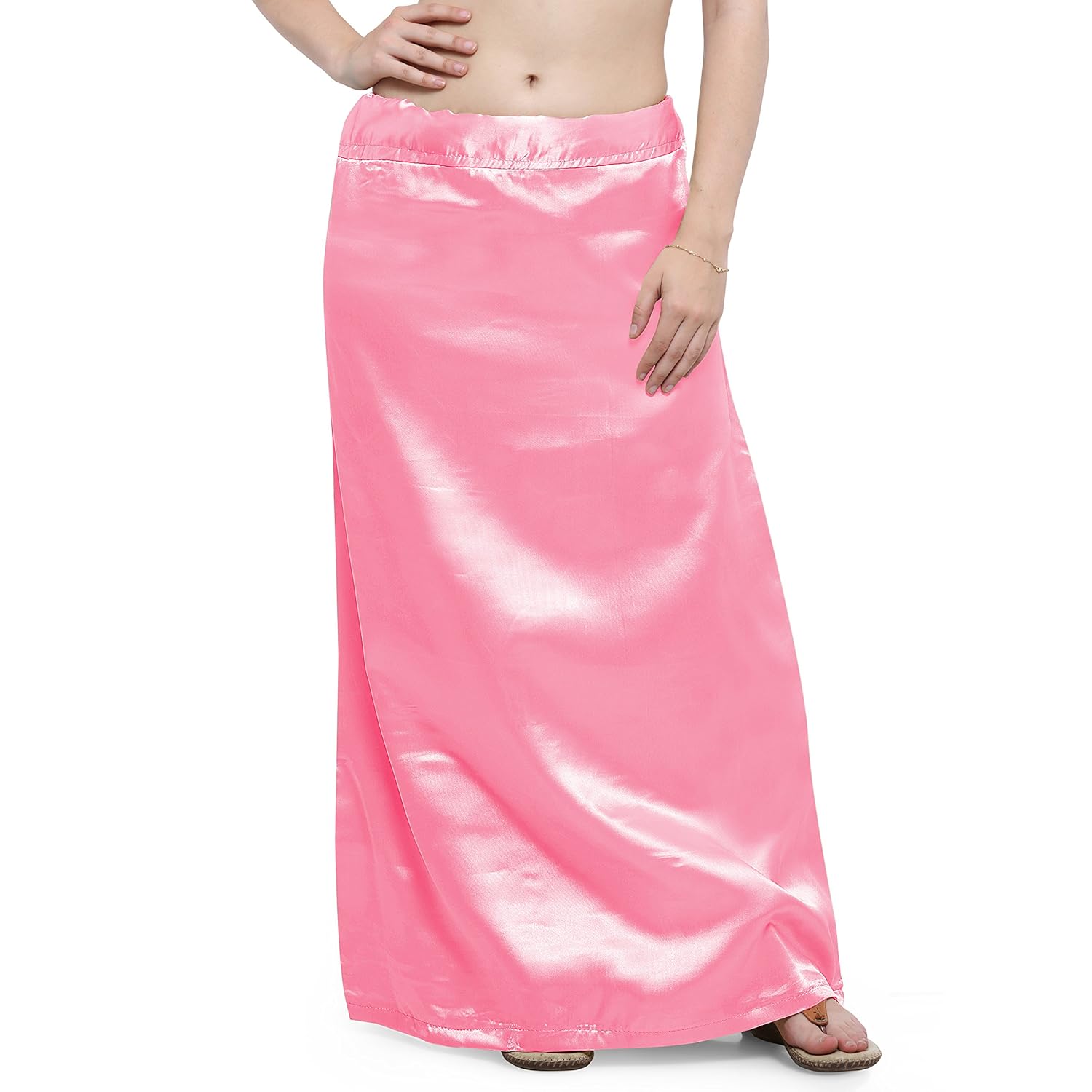 ziya premium satin petticoat with attached pure cotton inner
