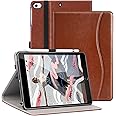 ZtotopCase for iPad Mini 5 2019/Mini 4 3 2 1 Case 7.9 Inch, Premium PU Leather Folio Stand Cover with Auto Wake/Sleep, Front Card Pocket for iPad Mini 5th/4th/3rd/2nd/1st Generation, Brown