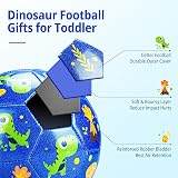INPODAK Size 2 Football 2 Pack Toddler Kids Mini Soccer Ball 18.5in Circ view 3