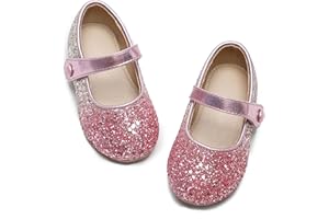 Felix & Flora Toddler Girl Dress Shoes - Flower Girl Ballet Mary Jane Flats Party School Wedding