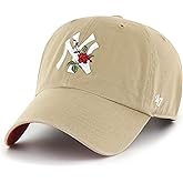 '47 New York Yankees Thorn Clean Up Dad Hat Baseball Cap - Khaki/Rose, Khaki, Red