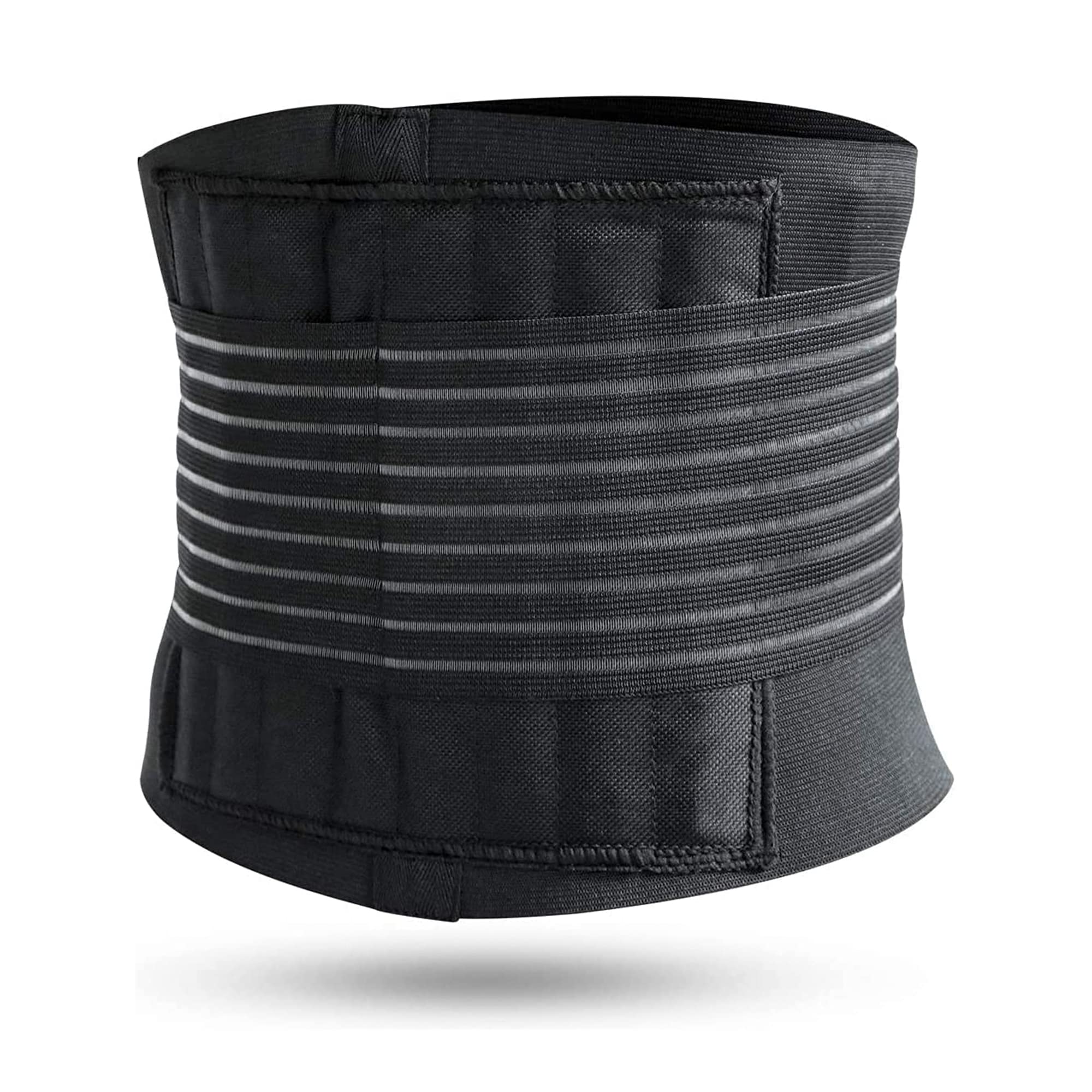 ONTYZZ Breathable Waist Support Belt - Yoga & Weight Lifting Back Support Brace - Strength Training Women's Slimming Protecting Waist Belt - Black/XL