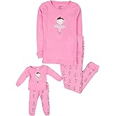 Leveret Kids & Toddler Pajamas Matching Doll & Girls Pajamas 100% Cotton Pjs Set (2-14 Years) *Fits American Girl