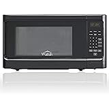 Walsh WSCMS311BK-10 Countertop Microwave Oven, 6 Cooking Programs LED Lighting Push Button, 1.1 Cu.Ft/1000W, Black