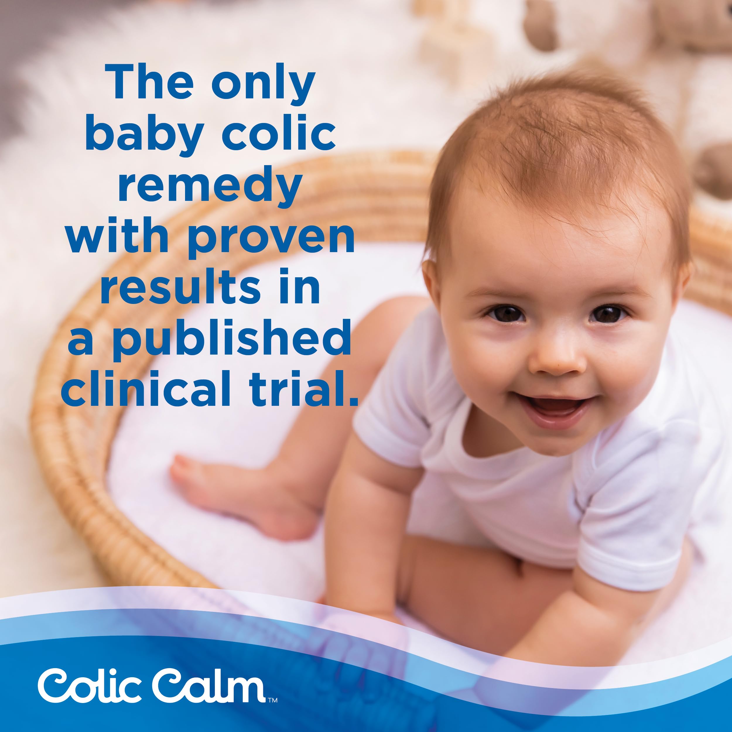 Colic Calm Infant Gripe Water for Colic, Helps Fussiness, Upset Stomach, and Baby Gas Relief, 2 fl oz (Pack of 1)