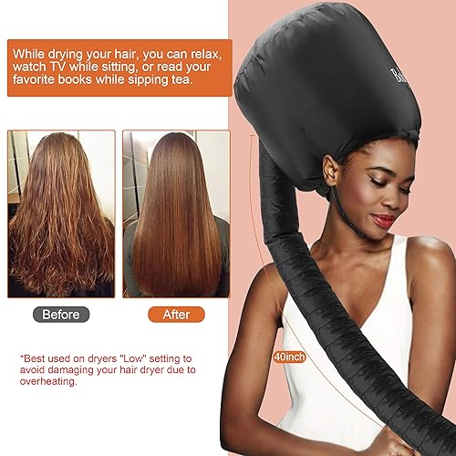 Bonnet Hair Dryer Boloye Soft Bonnet Hood Hair Dryer Attachment