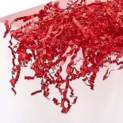 Mefleet 1 LB Crinkle Cut Paper Shred Filler Red