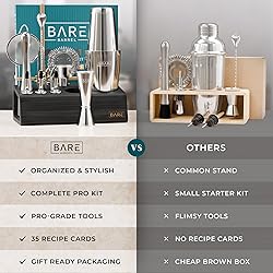 BARE BARREL® Mixology Bartender Kit Bar Set