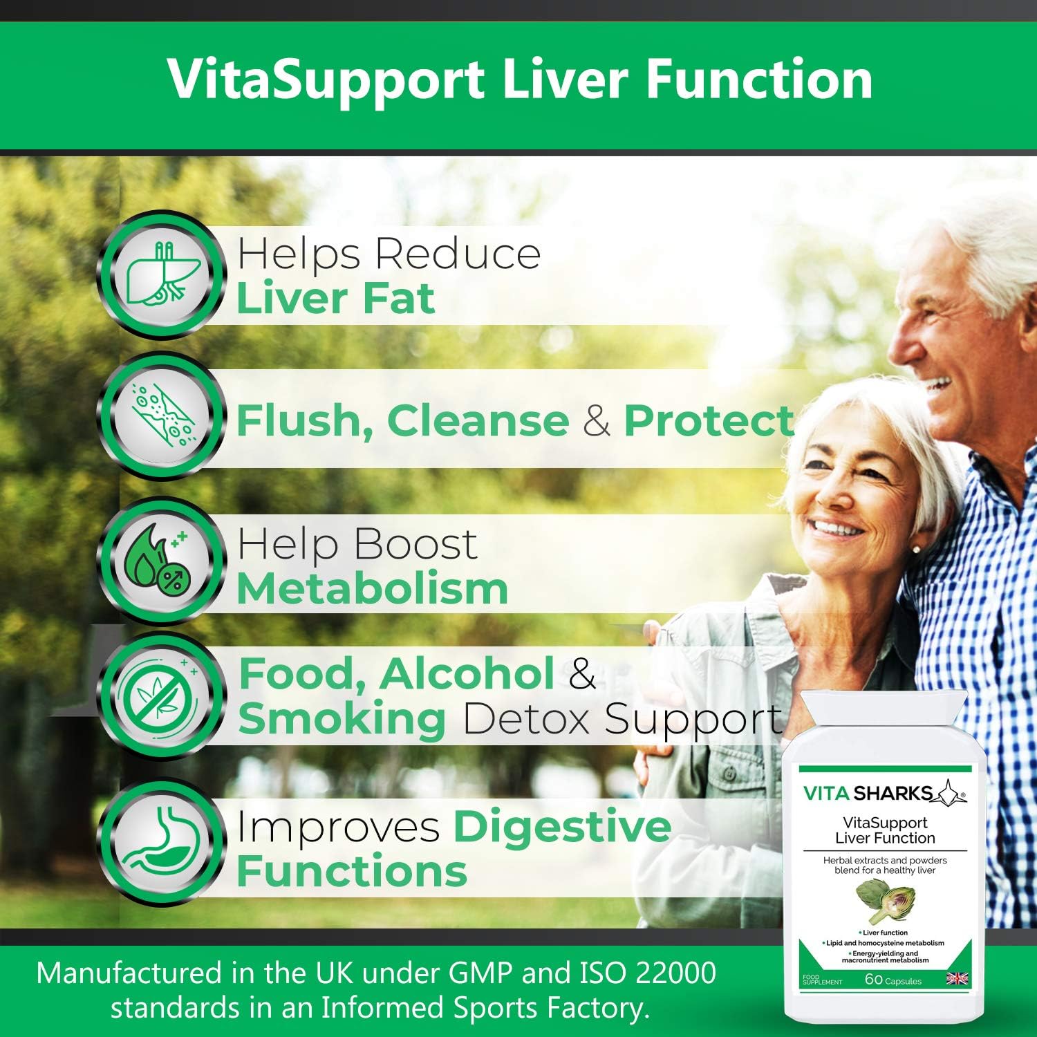 VitaSupport 60 Essential Liver Support & Cleanse. Potent, Kosher - Image 3
