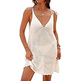 Bsubseach Swimsuit Coverup for Women Crochet Bathing Suit Cover Up 2026 Summer Swimwear Knit Sleeveless Beach Tank Dress