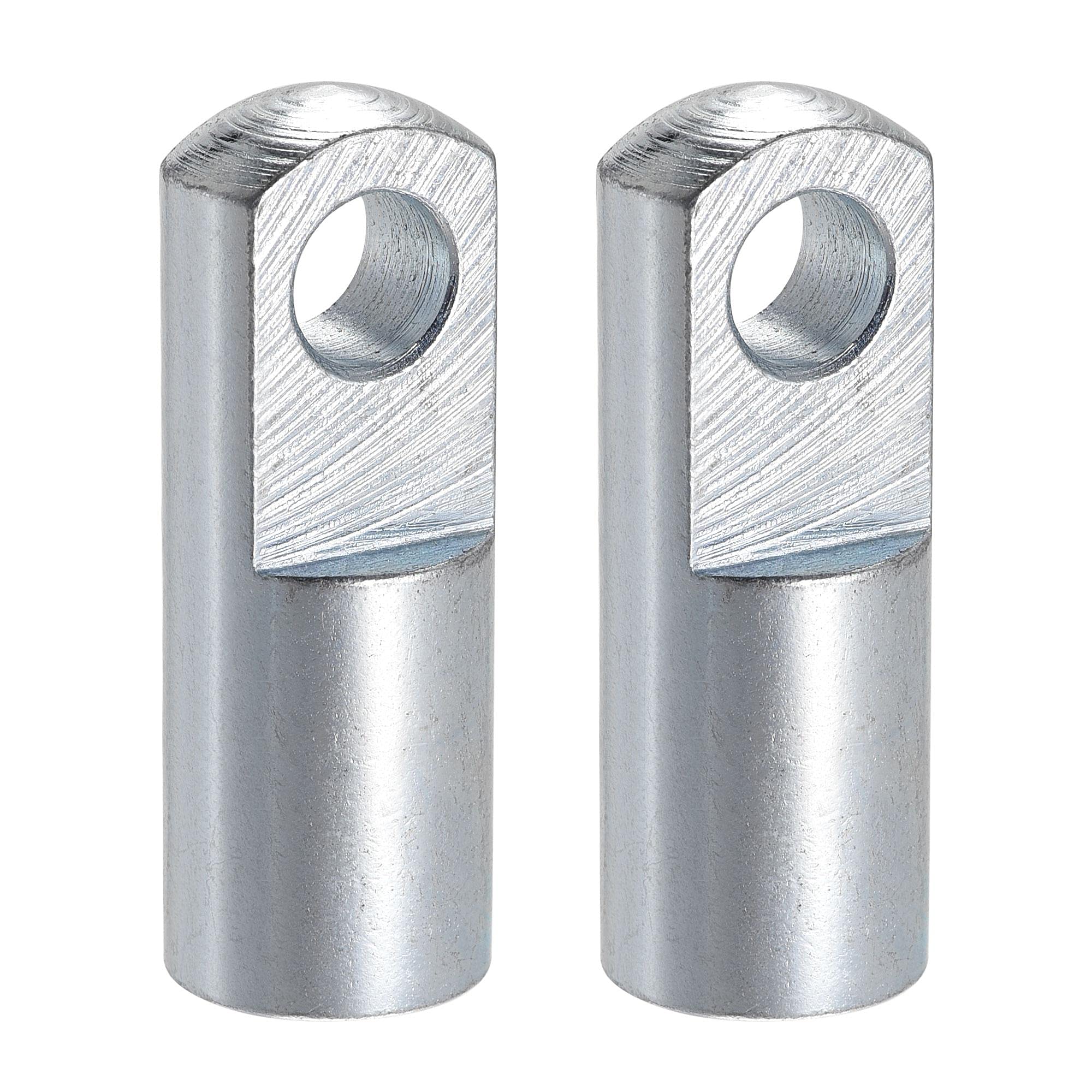 sourcing map Air Cylinder Rod Clevis End M12x1.25 Female Thread 62mm Length I Type Connector 2pcs