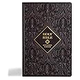 KJV Holy Bible, Giant Print with Cross-References, Dark Brown LeatherTouch, Thumb Index, Ribbon Marker, Red Letter, Full-Colo