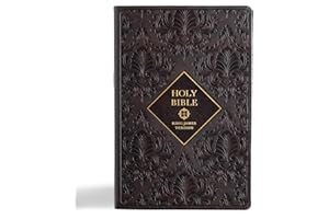 KJV Holy Bible, Giant Print with Cross-References, Dark Brown LeatherTouch, Thumb Index, Ribbon Marker, Red Letter, Full-Color Maps, Easy-to-Read MCM Type, King James Version