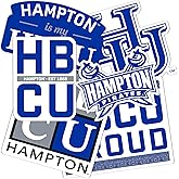 Desert Cactus Hampton University Sticker Virginia Pirates Sticker Vinyl Decals Laptop Water Bottle Car Scrapbook (T2 HBCU-A)