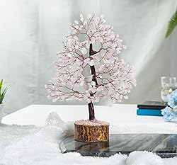 Rose Quartz Crystal Tree of Life - Chakra Tree for