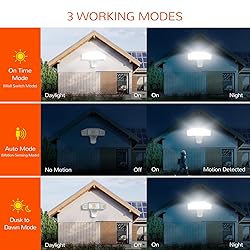 JJC 4600LM 3CCT Selectable LED Security Lights