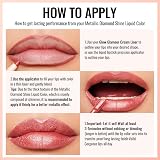 Oulac Rose Diamond Lip Gloss Metallic Pink 4.5ml MD04 Vegan Glitter view 8