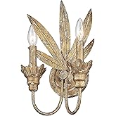 Golden Lighting Lillianne 2-Light Wall Sconce in Heirloom Gold