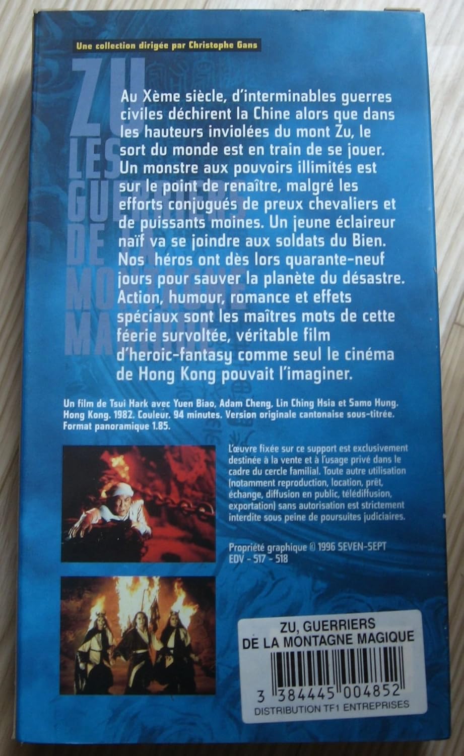 Zu Les Guerriers De La Montagne Magique Vost Vhs Tsui