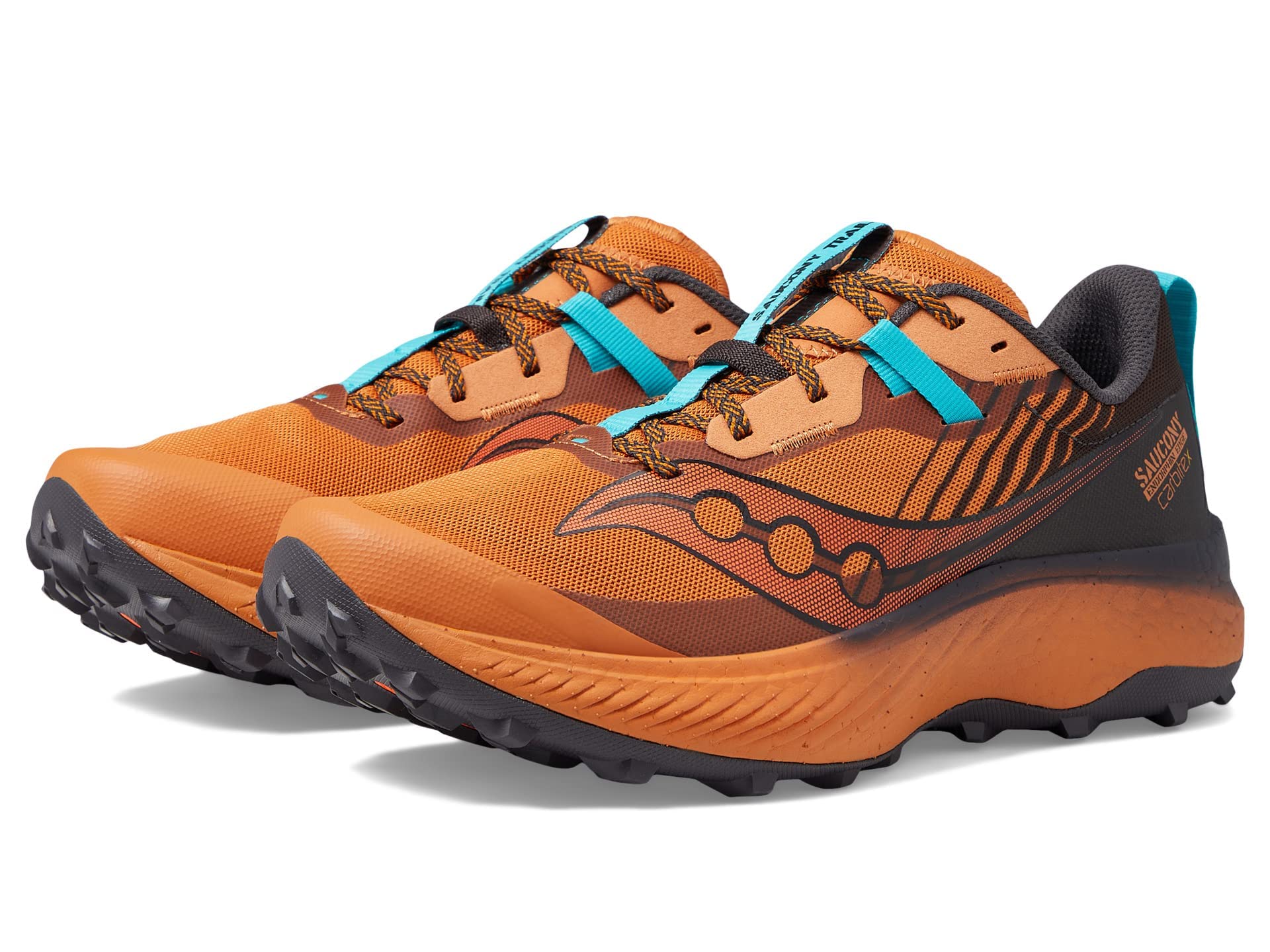Saucony Men’s Endorphin Edge Hiking Shoe, Clay/Basalt, 11