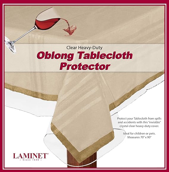Heavy Duty Deluxe Clear Vinyl Tablecloth Protector 70" X 90" Amazon.ca Home & Kitchen