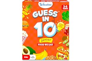 Skillmatics Guess in 10 Junior Food We Eat for Kids, Boys, Girls, and Families Who Love Card Games, Board Games and Educational Toys, Travel Friendly, Gifts for Ages 3, 4, 5, 6