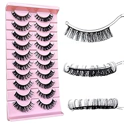 Russian D Curl Strip Lashes Fluffy False Eyelashes