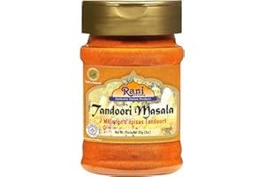 Rani Tandoori Masala (Natural, No Colors Added) Indian 11-Spice Blend 3oz (85g) PET Jar ~ Salt Free | Vegan | Gluten Friendly