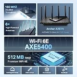 TP-Link Archer AXE75 AXE5400 WiFi 6E Router Tri-Band Gigabit USB 3.0 view 4