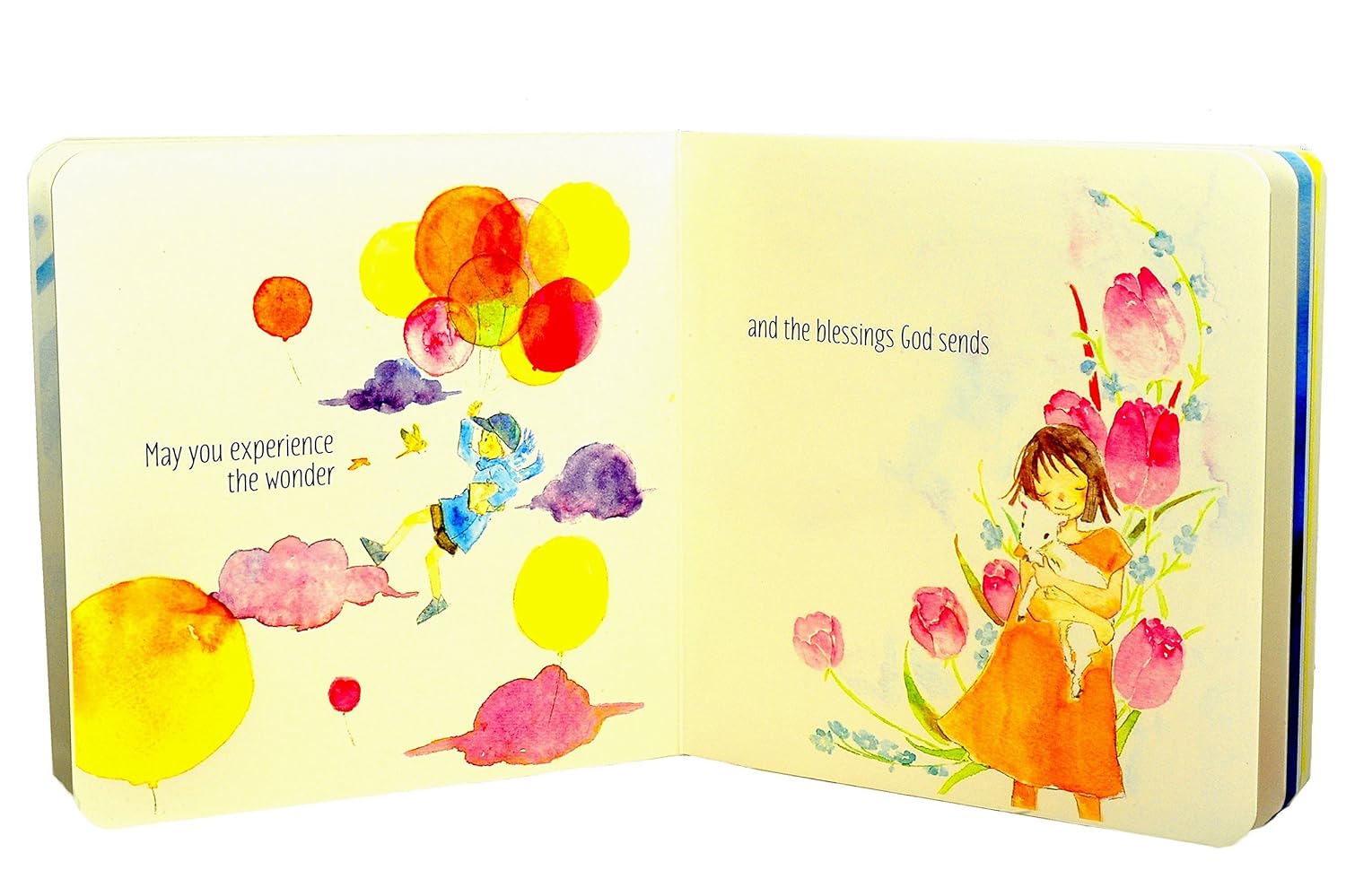 Baby Gift Set with Praying Musical Lamb and Prayer Book in Keepsake Box for Boys and Girls : Baby