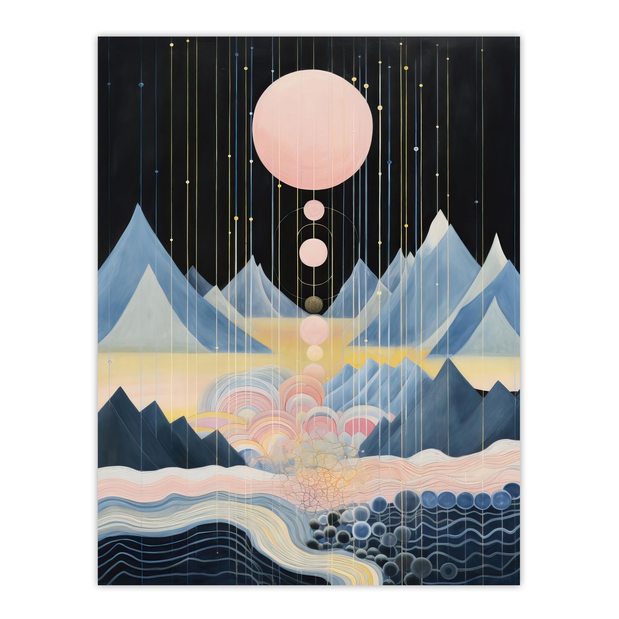 Wee Blue Coo Holiday In Dream Land Abstract Surreal Extra Large XL Wall Art Poster Print