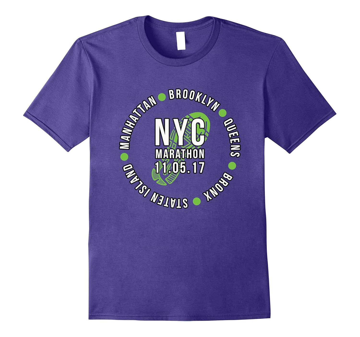 NYC New York City Marathon Finisher 2017 Tee Shirt - 2 SIDED-ANZ