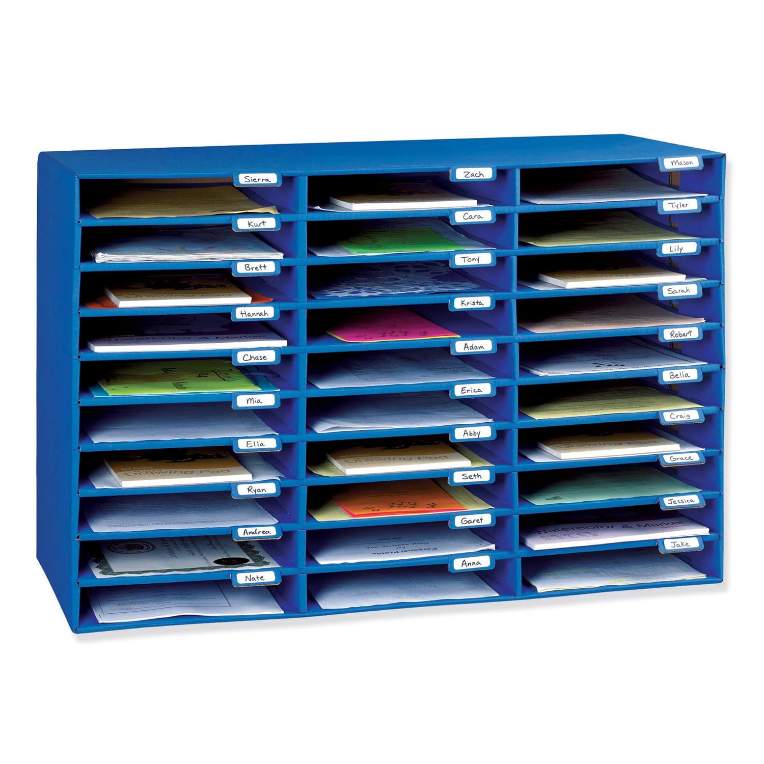 Pacon Classroom Keepers 30Slot Mailbox, Blue (001318) Amazon.in