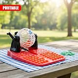 Magic Toy Shop Bingo Game Set 90 Balls 24 Cards Family Lotto Board Game Cage view 6