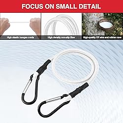 WORKPRO 24 Inch Bungee Cords with Hooks, 4 Pack