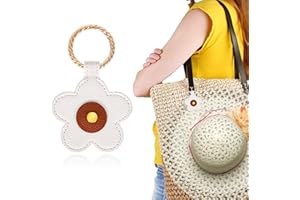 JSRQT Hat Clips for Travel on Bag Flower Magnetic Mitten Leather Stylish Portable Carrying Hanging Magnets Backpack Holder Ac