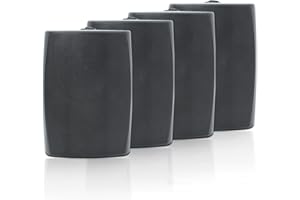 STUDIOFINIX 6.5 Inch Outdoor Speakers Wall-Mounted 800W - Waterproof and High-Performance Audio Solution for Indoor/Outdoor,Home,Patio,Garden,Backyard(4 Passive Speakers Bundle/Black)