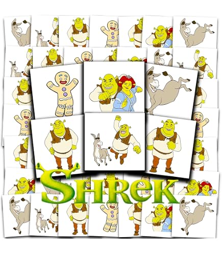 50 Shrek Vinyl-Aufkleber - Groß, Für Laptop, Flasche, Skateboard