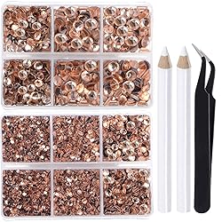 LPBeads 6400 Pieces Champagne Hotfix Rhinestones