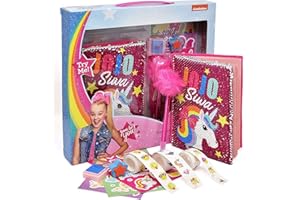 Jojo Siwa Reversible Sequin Unicorn Notebook Journal Set, Diary, Pen and Stickers Included, Coloring Activity Book for Drawing and Writing Kit for Girls and Kids