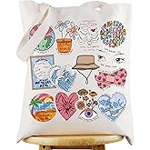 WZMPA Song Lyrics Canvas Tote Bag Singer Fans Gift Pop Music Shopping Grocery Bag Album Merchandise