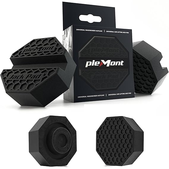 Plemont® Wagenheber Gummiauflage Made IN Europe - Wagenheber Gummi Auflage - Tuning, Auto Zubehör für alle gängigen Rangier-W