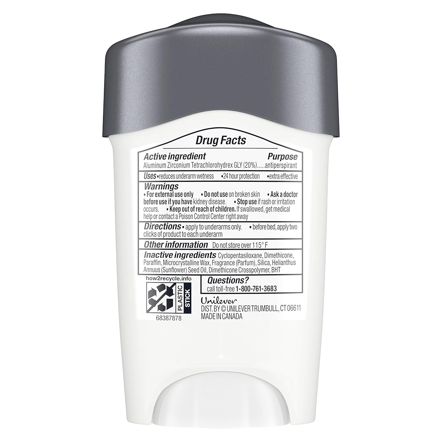 Dove Men+Care Clinical Antiperspirant Deodorant Stick, Clean Comfort, 1.7 oz : Clinical Strength Deodorant : Beauty