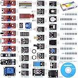 For Arduino Raspberry pi Sensor kit, kuman 37 in 1 Robot Projects Starter Kits with Tutorials for Arduino Uno RPi 3 2 Model B B+ K5