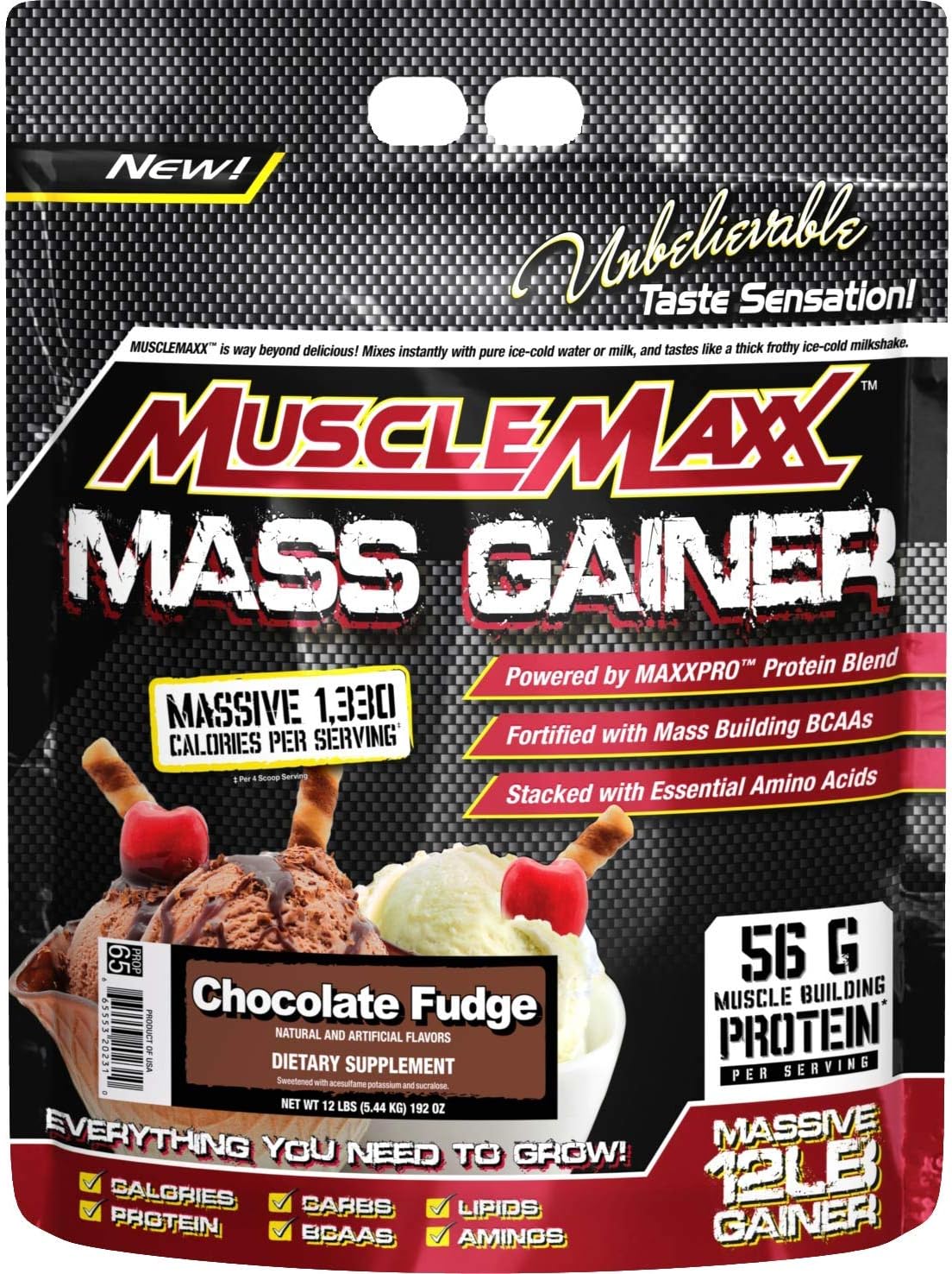 Allmax Nutrition Musclemaxx Mass Gainer Vanilla Dream 5 45kg Amazon Co Uk Health Personal Care