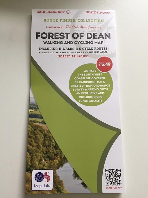 Forest Of Dean Walking Cycling Map Amazon Co Uk Office Products