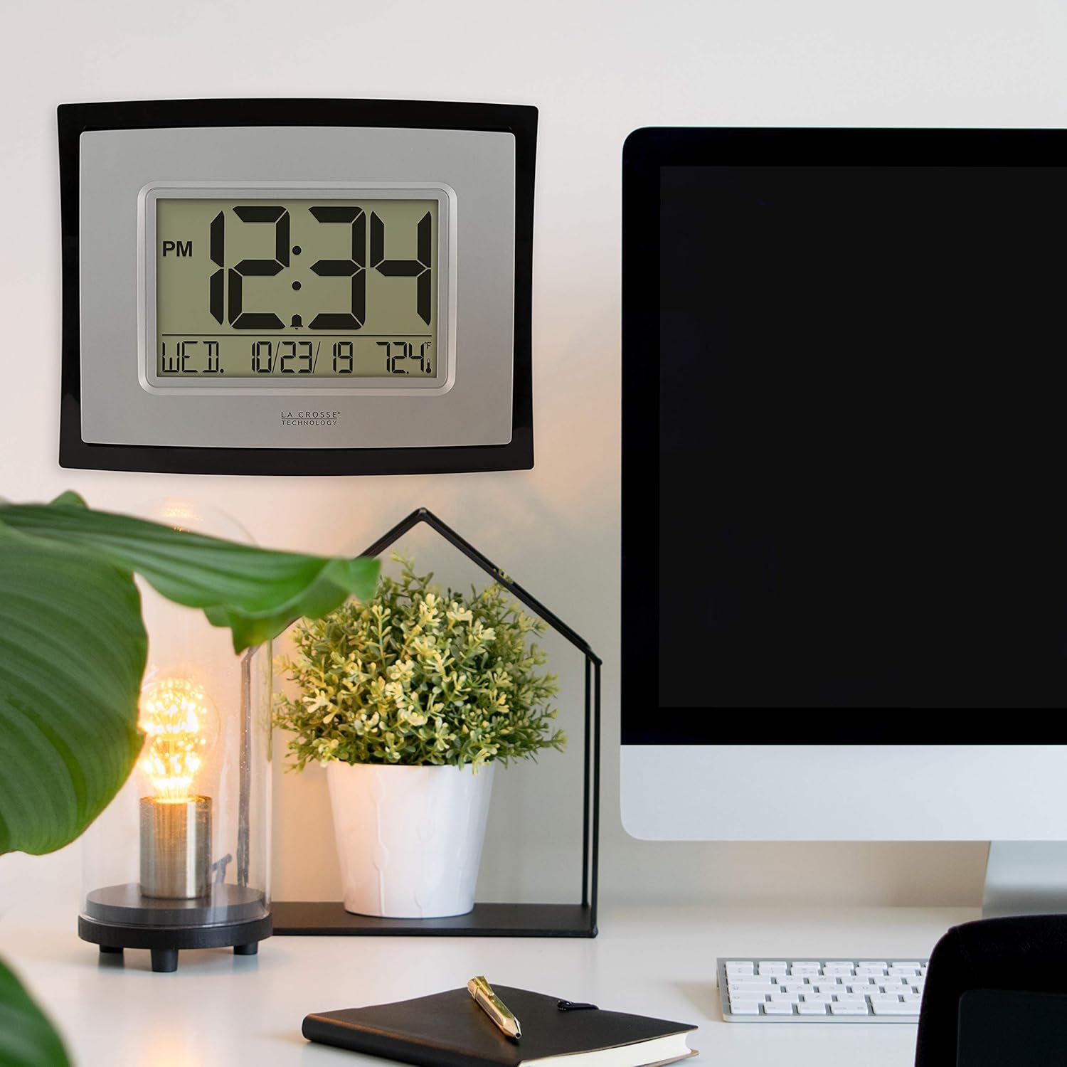 La Crosse Technology WT-8002U Digital Wall Clock: Home & Kitchen