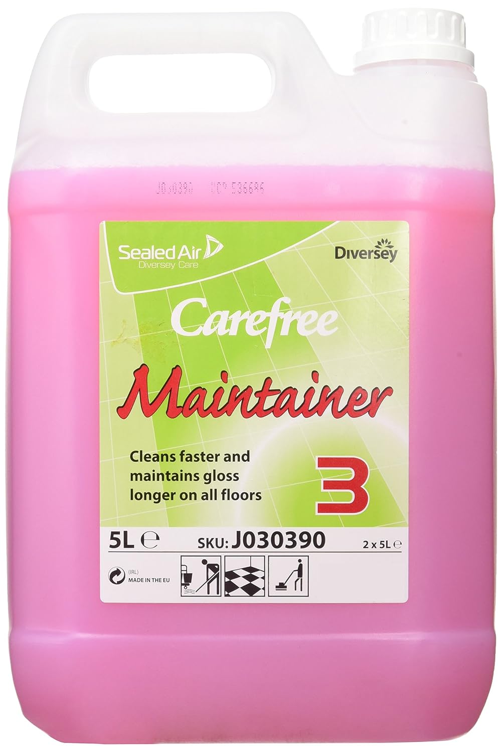 Diversey J030390 Carefree Floor Maintainer,advanced formula,renovates polished floors,5L, 5 l (Pack of 1)