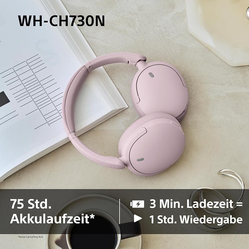 WH-CH730N Kabellose Noise Cancelling Kopfhörer - Schwarz