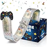 Money Roll Gift Box Video Game Birthday Favors Money Gift Boxes for Cash Surprise Gifts Gamer Birthday Party Decorations for Boys Kids Gifts Supplies Video Level up Gaming Theme Party